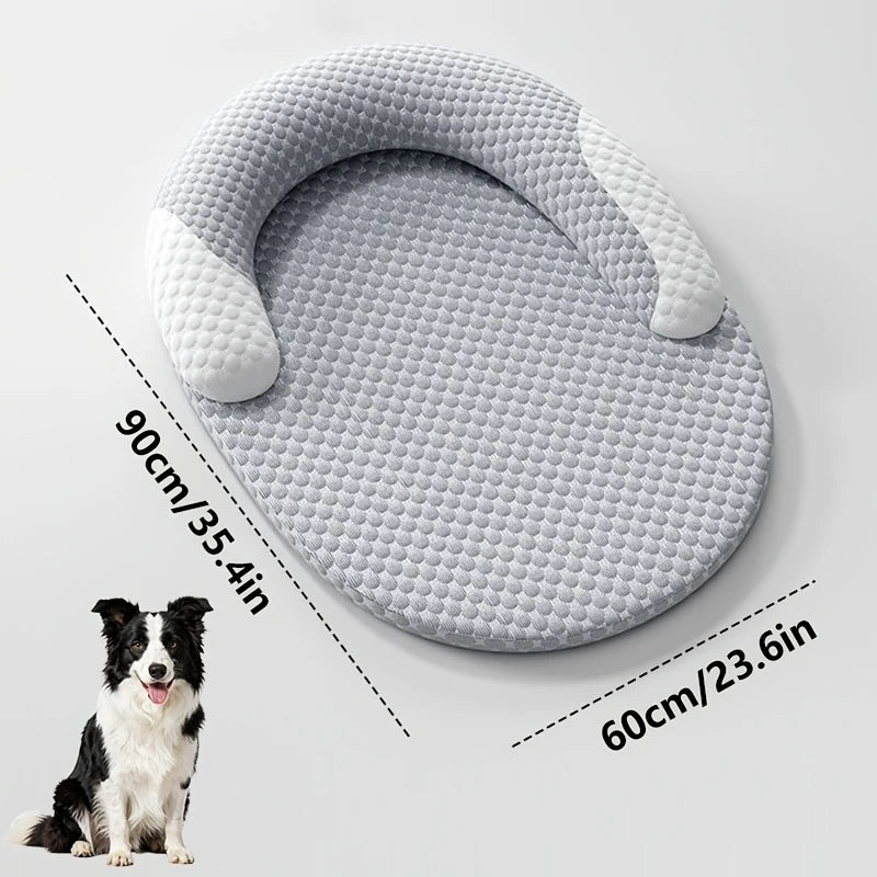 Summer Cooling Pet Mat - Ice Silk Breathable Dog & Cat Bed