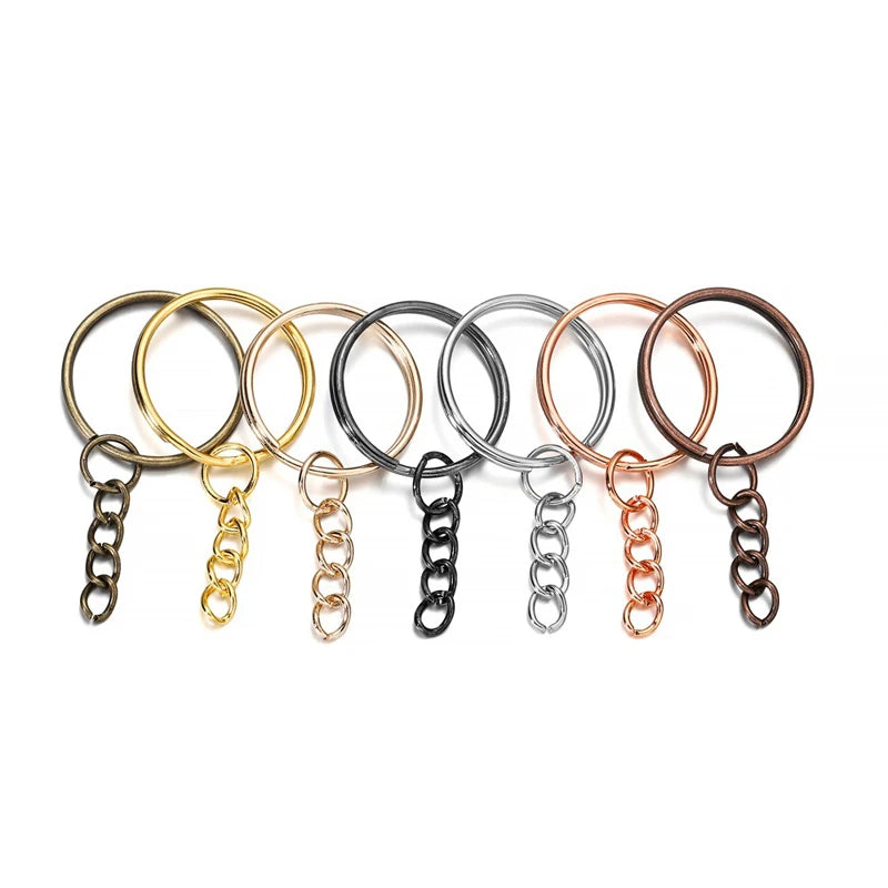 220pcs Keychain Making Supplies Kit - DIY Craft Jewelry Accessories