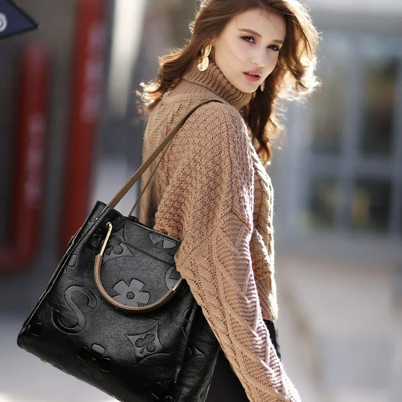 Trendy Large Capacity Crossbody Bucket Handbag for Women