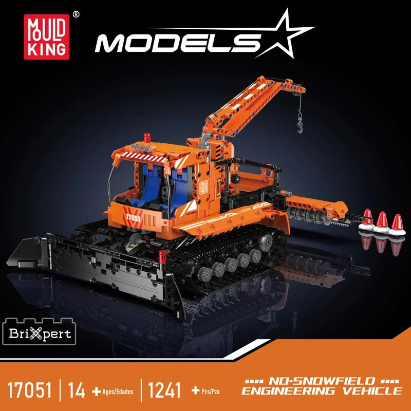MOULD KING Remote Control Snowfield Engineering Truck Building Blocks
