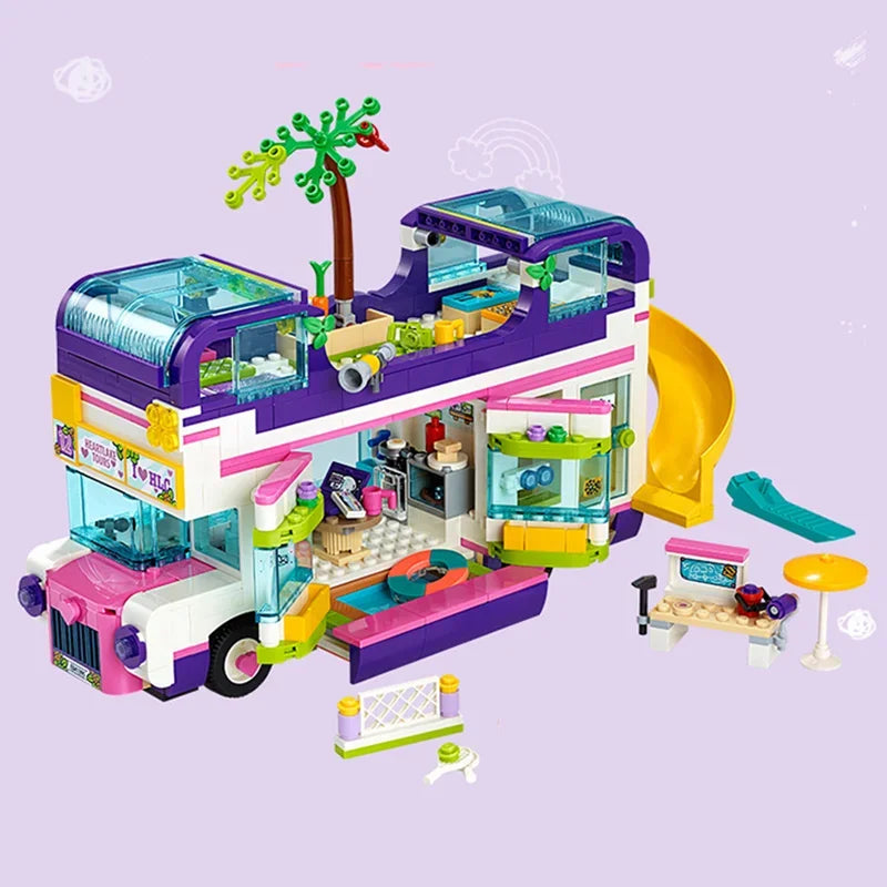 778 Pcs Friendship Bus Building Blocks - Creative Play for Kids