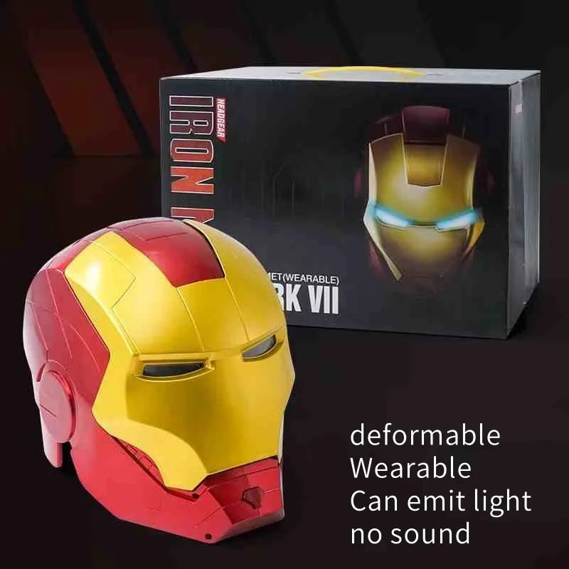 Electric Voice Helmet with LED Eyes - Cosplay Accessory