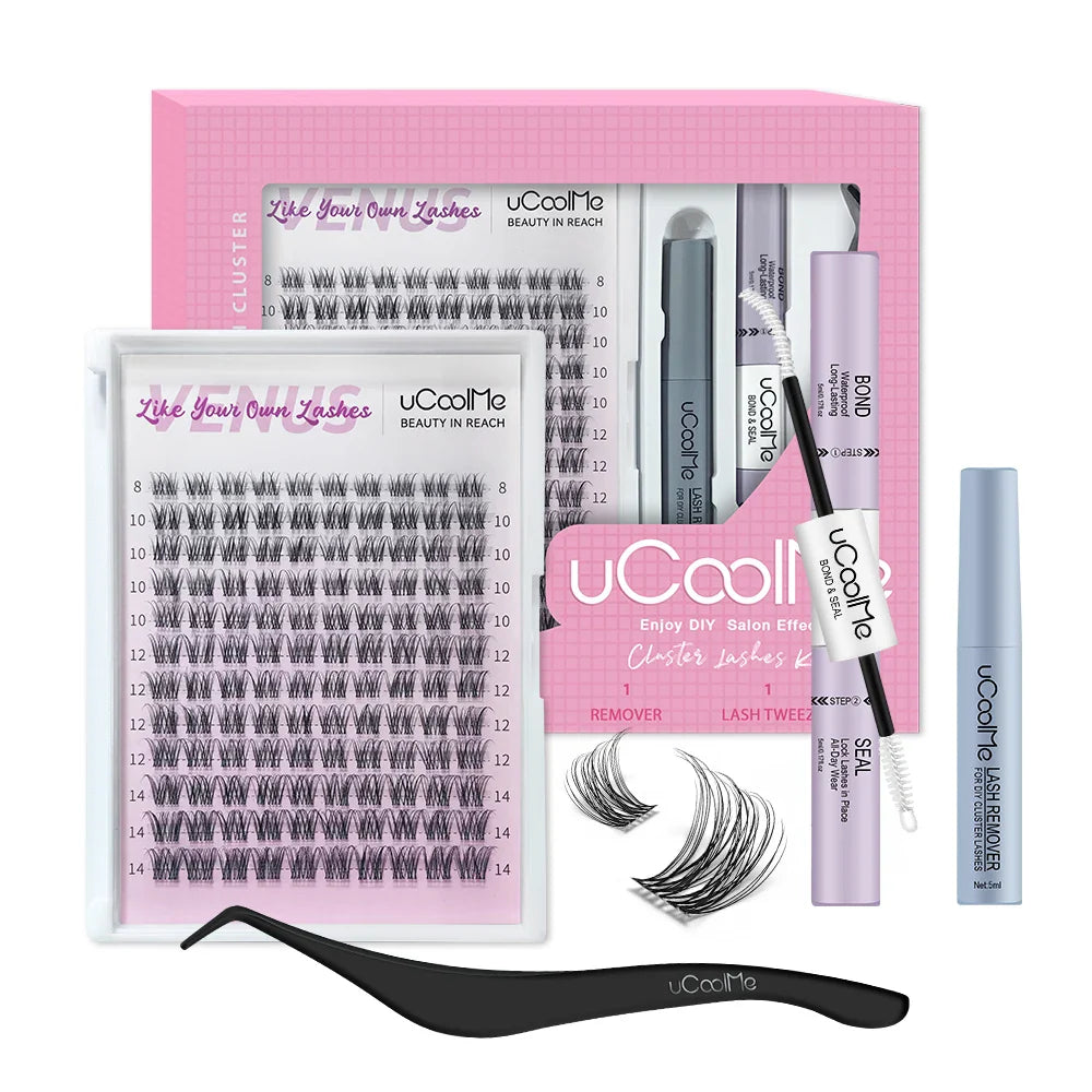 uCoolMe Fairy Lashes Cluster Set - DIY, Waterproof & Long Lasting