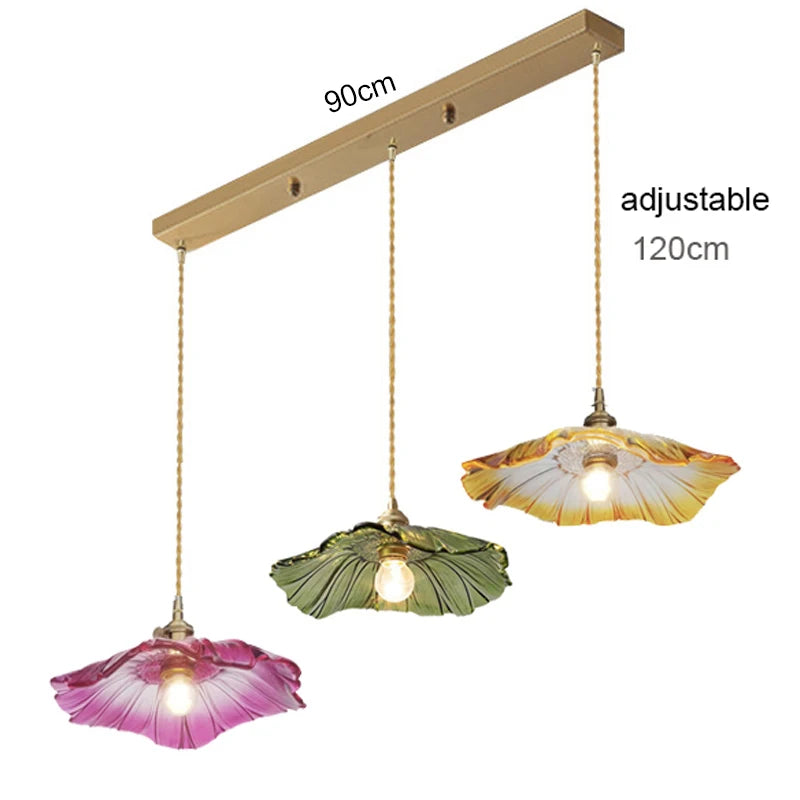 Stylish Glass Pendant Light - Modern Hanging Lamp for Dining & Kitchen