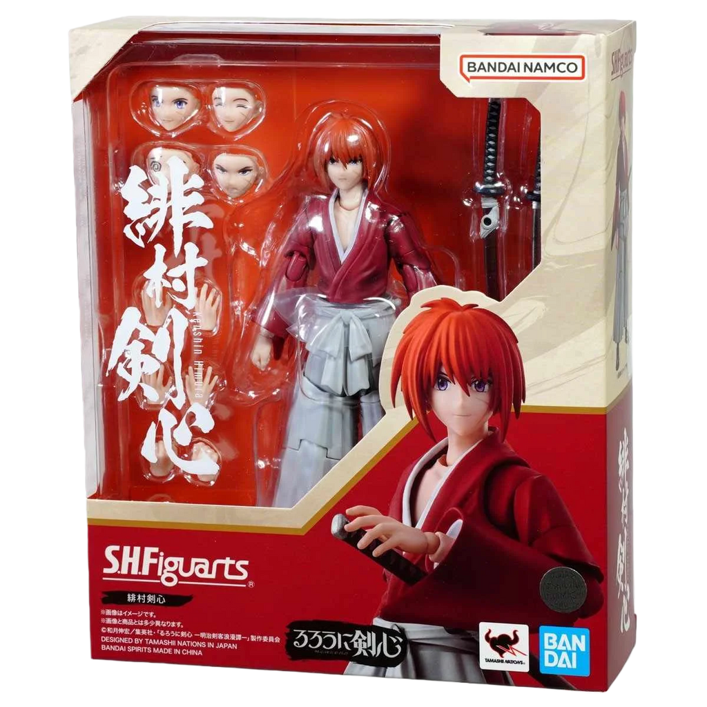 Bandai Shf HIMURA KENSHIN Action Figure - Rurouni Kenshin Collectible