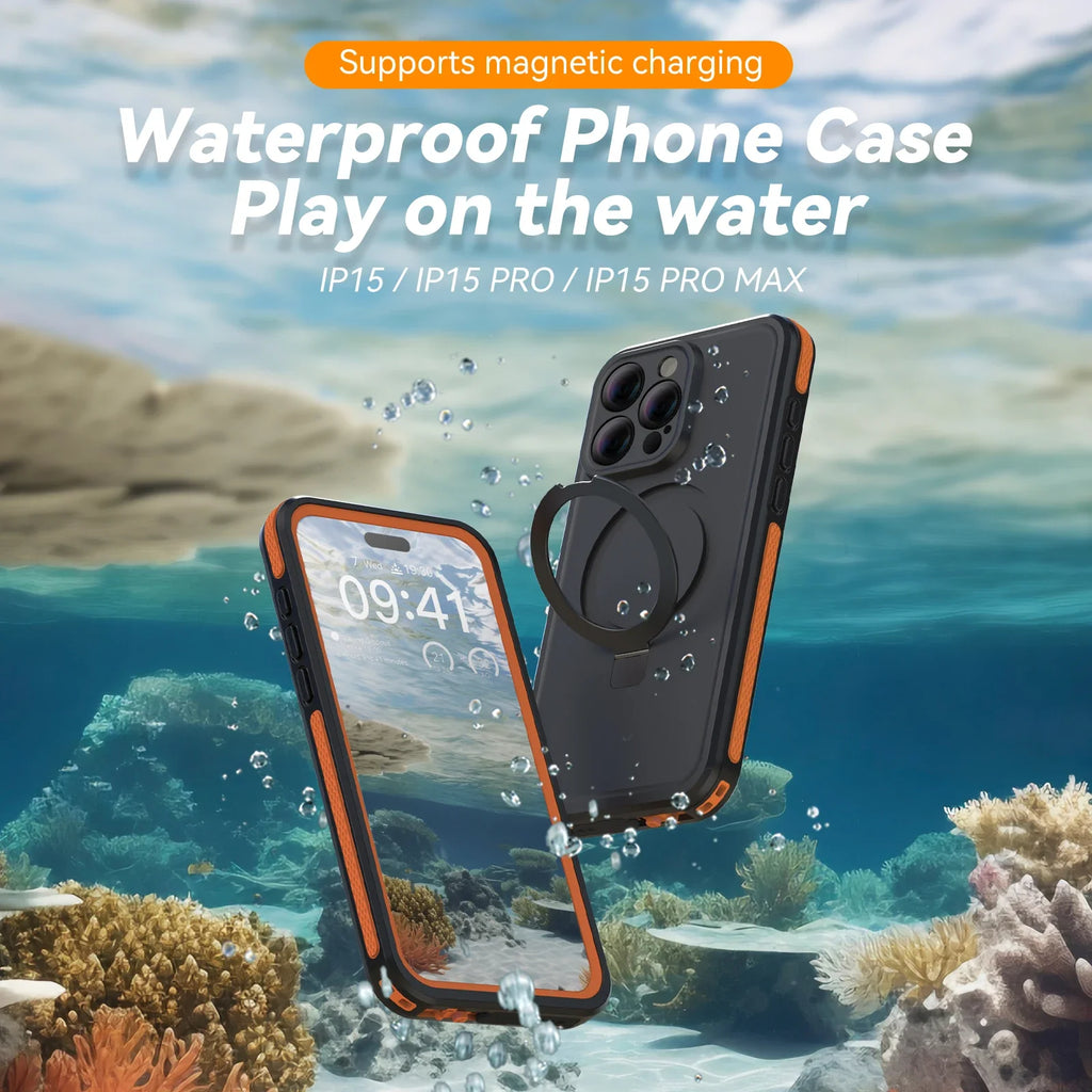 TELESIN Waterproof Case for iPhone 15 Pro Max - Ultimate Adventure Protection