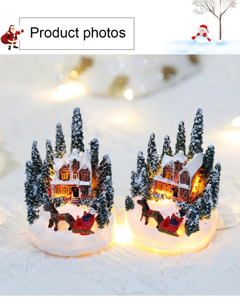 Enchanting Christmas House LED Night Light - Perfect Holiday Decor