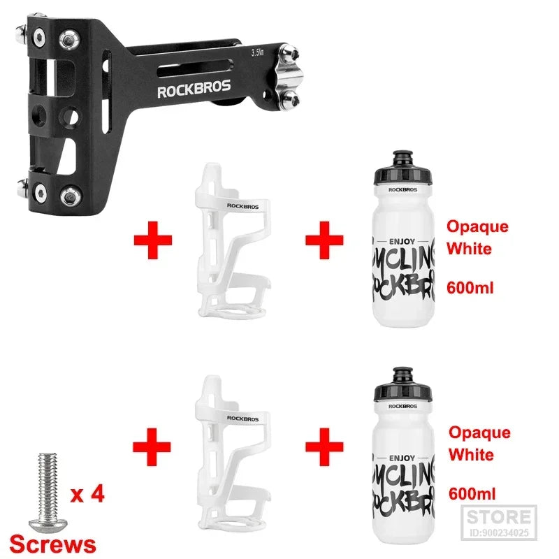 ROCKBROS Double Cup Bicycle Water Bottle Cage for Cycling Enthusiasts