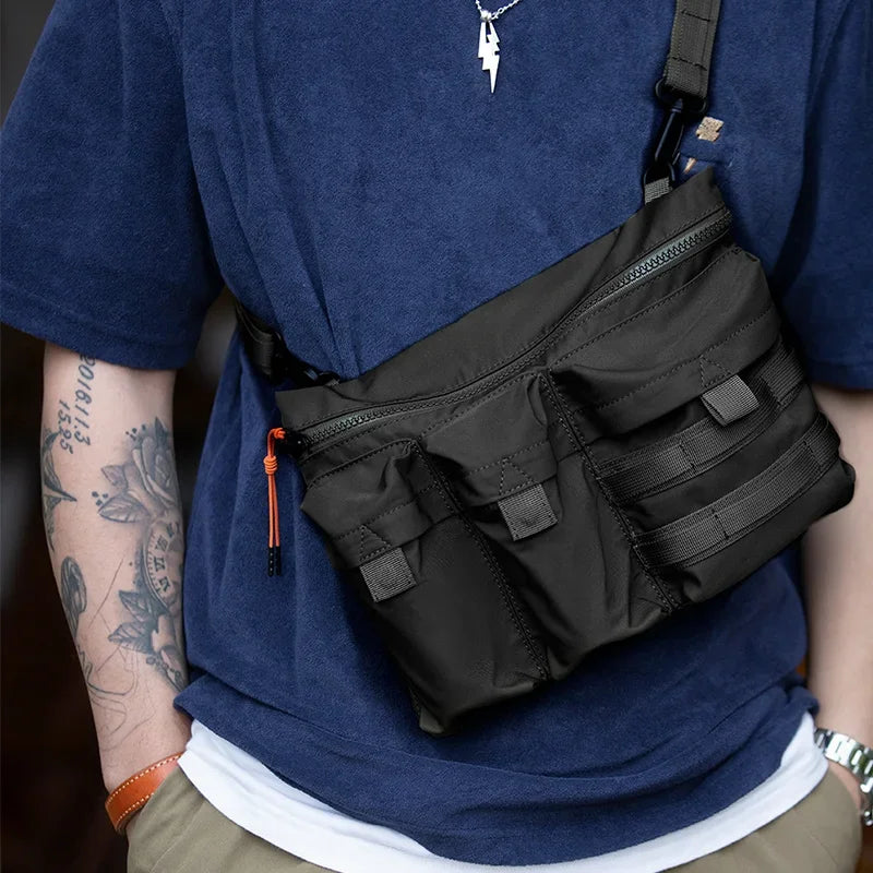 Maden 2023 Multi-Pocket Men's Crossbody Bag - Versatile & Durable