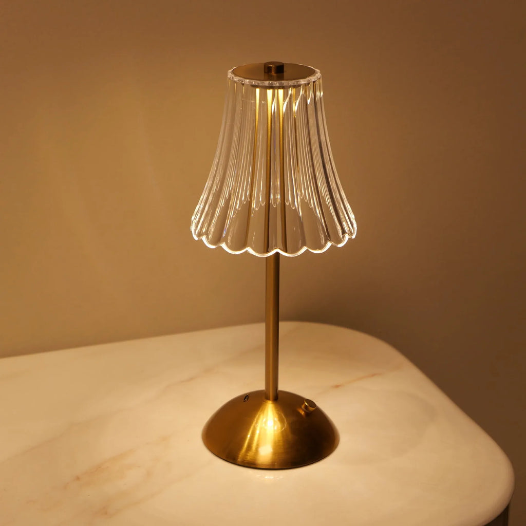 Modern Minimalist LED Table Lamp - Rechargeable and Dimmable Night Light