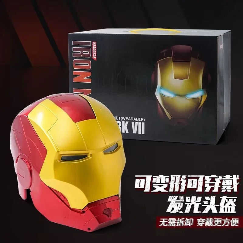 Electric Voice Helmet with LED Eyes - Cosplay Accessory