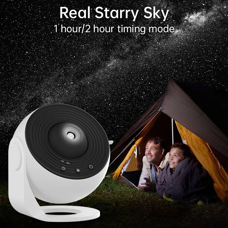 AUSYLE 360° Rotating Galaxy Light Projector for Kids - 12 Projections