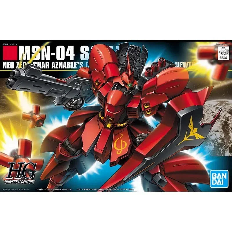 Bandai HG MSN-04 Sazabi Mobile Suit Gunpla Model Kit