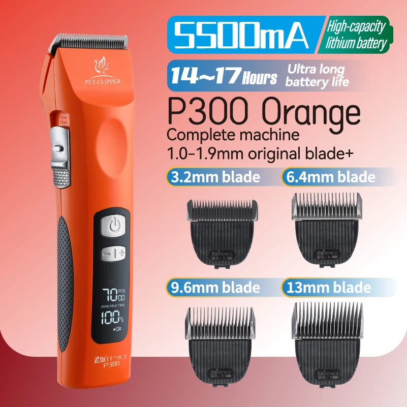 Fenice Cordless Rechargeable Pet Clipper - Professional Grooming Tool
