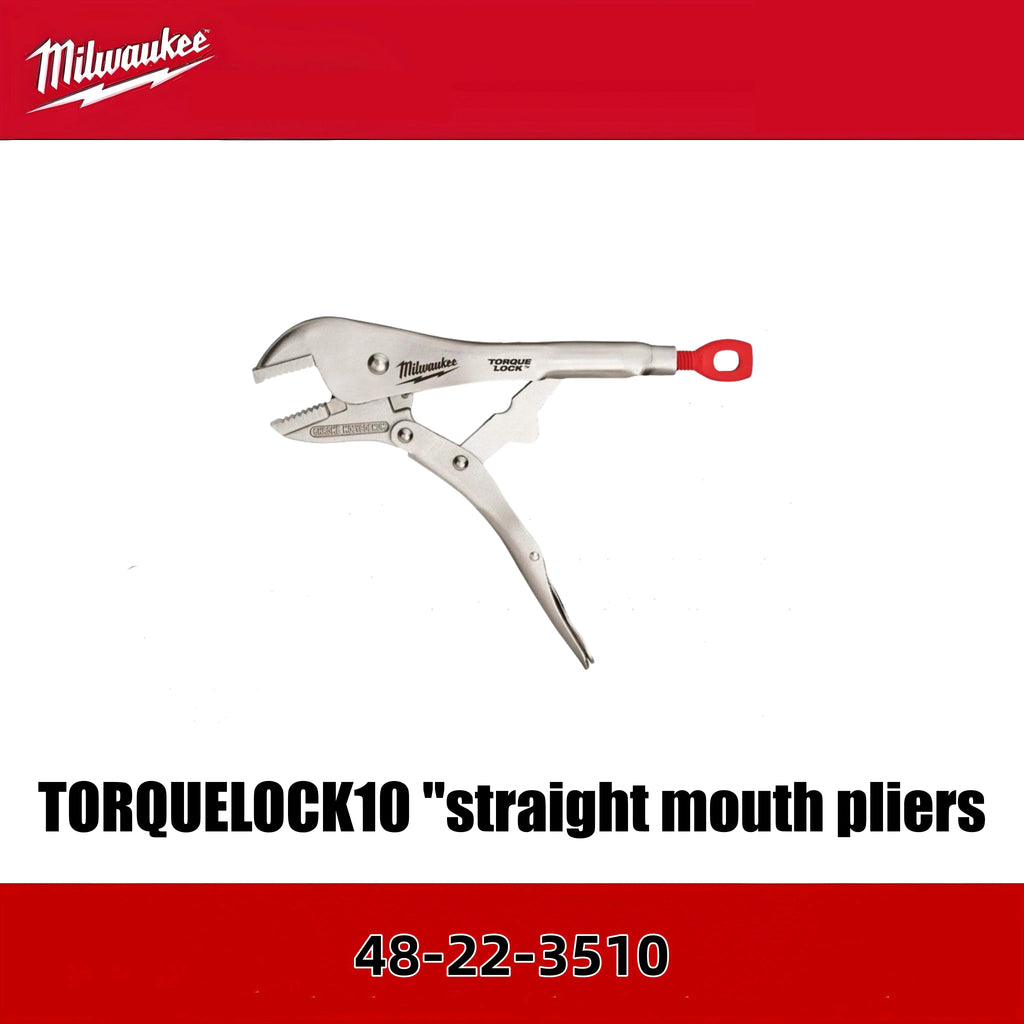 Milwaukee 10" Torque Lock Straight Jaw Locking Pliers - Durable & Ergonomic
