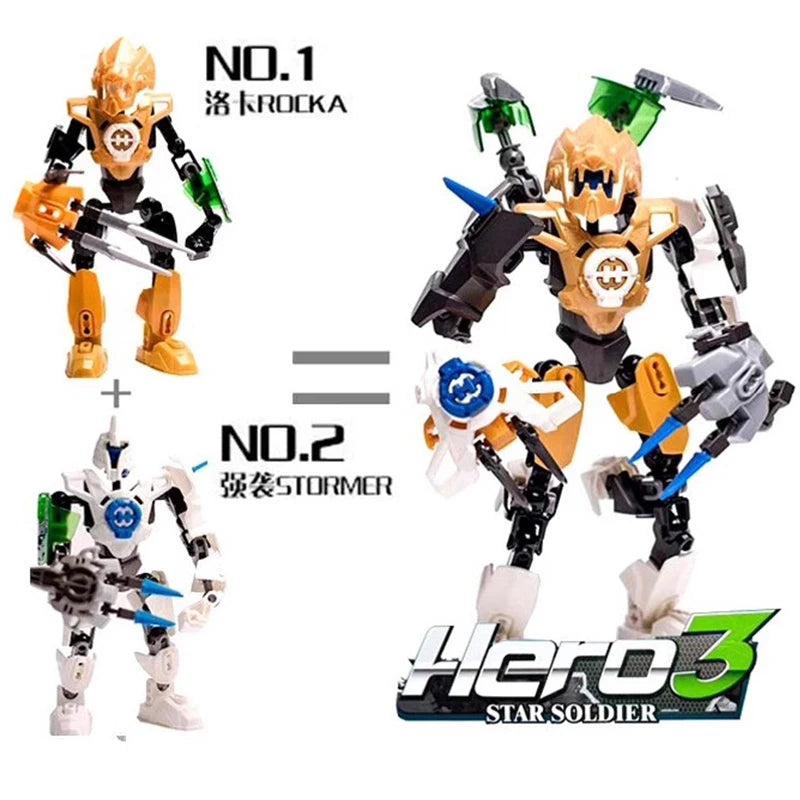 Hero Factory Evo Star Warrior 2-in-1 Building Blocks Robot Toy