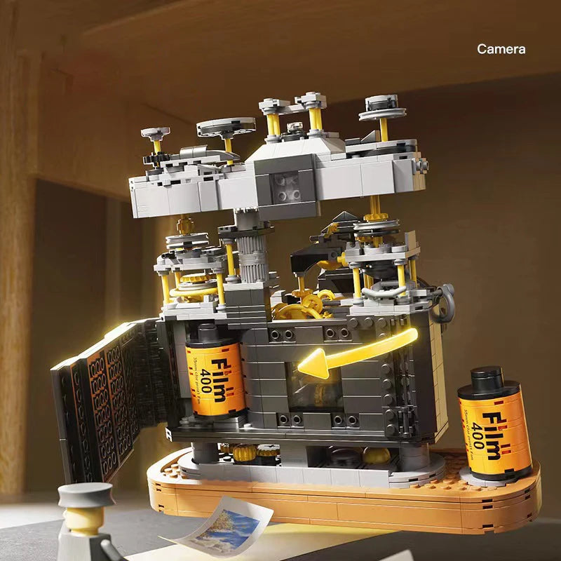 1027PCS Retro Camera Building Blocks - Fun & Engaging Toy Set