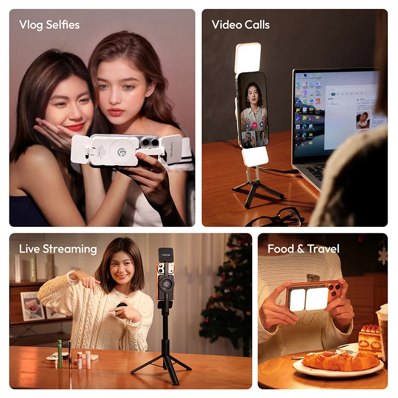 Ulanzi GL01 Magnetic Dual-Side Fill Light for Selfies & Video