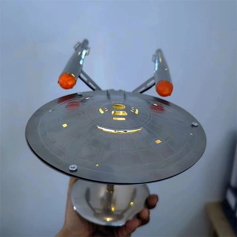 Steampunk Metal Starship Model Kit - Unique Aircraft Decor