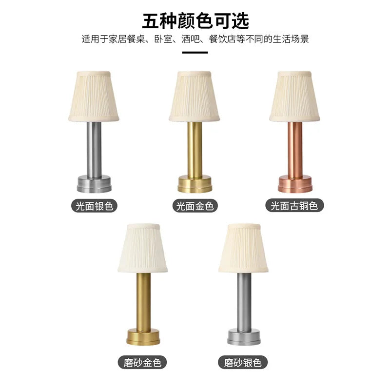 Portable Cordless LED Table Lamp - Dimmable and Rechargeable