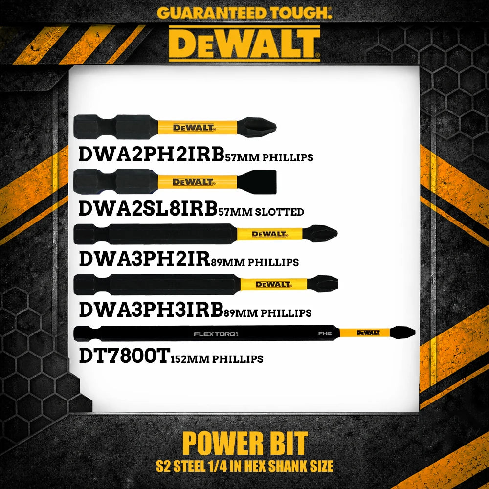 DEWALT Impact Power Bit Set for Drilling and Driving Accessories