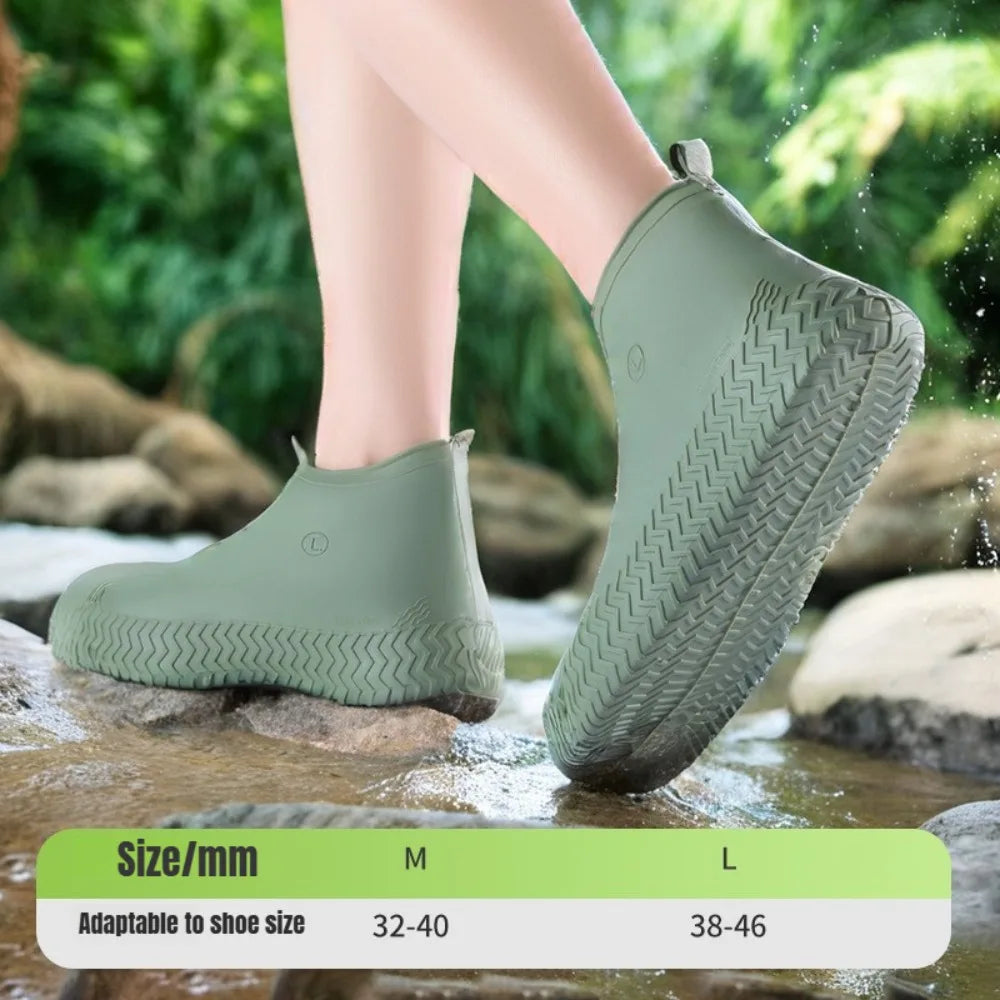 Reusable Thick Latex Waterproof Shoe Covers for Men & Women