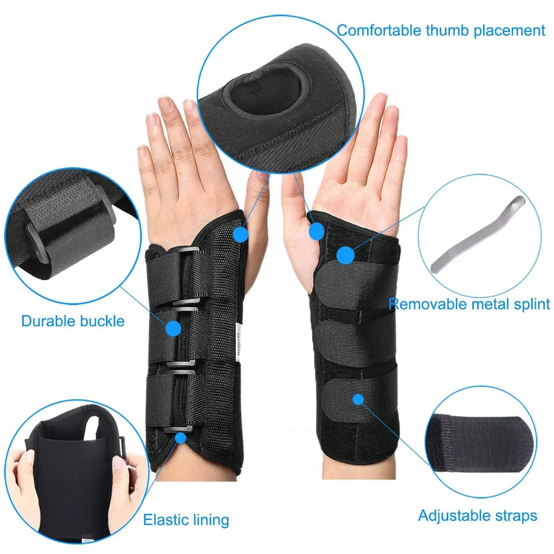 Adjustable Wrist Support Brace for Carpal Tunnel & Arthritis Relief