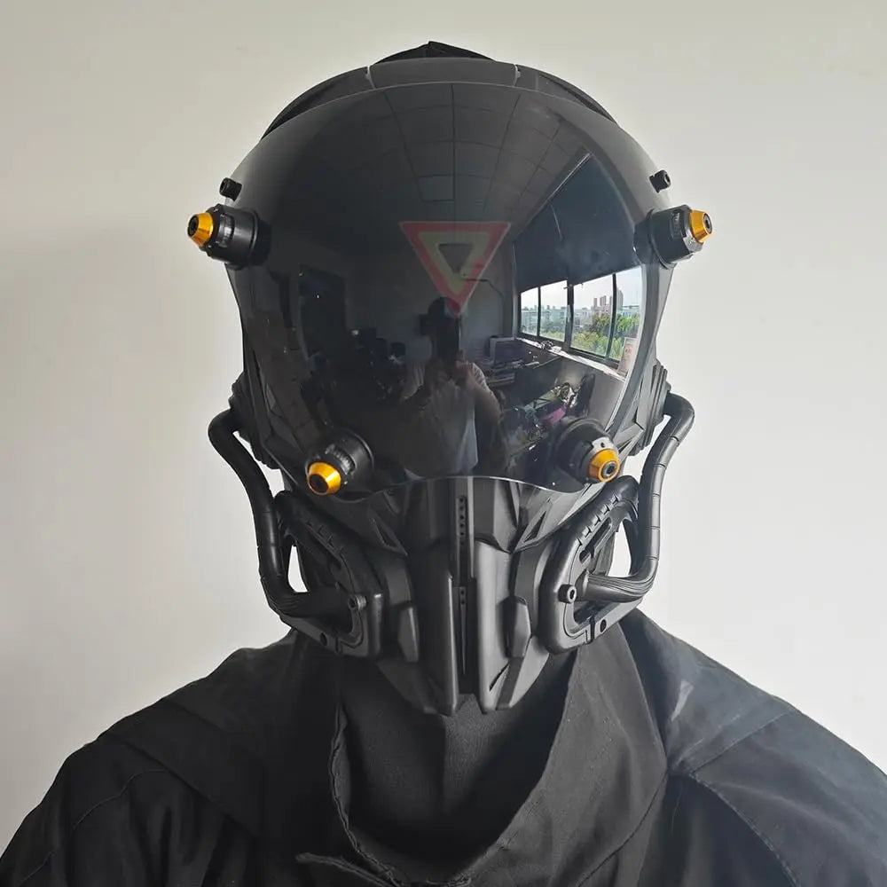 JAUPTO Red Triangle Glow Mask - Stand Out at Parties & Festivals
