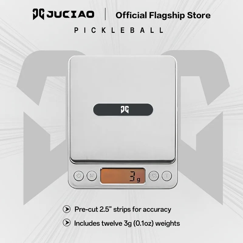 JUCiAO Pickleball Paddle Lead Tape - Enhance Stability & Sweet Spot (12 PCS)