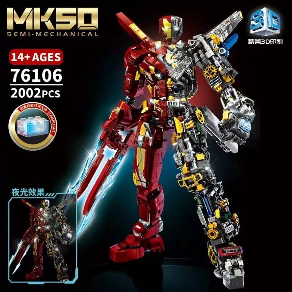 Iron Heroes DIY Building Set - Creative Action Figures for Imagination