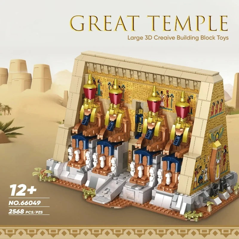 2666PCS Ancient Egyptian Pyramid Building Blocks for Kids