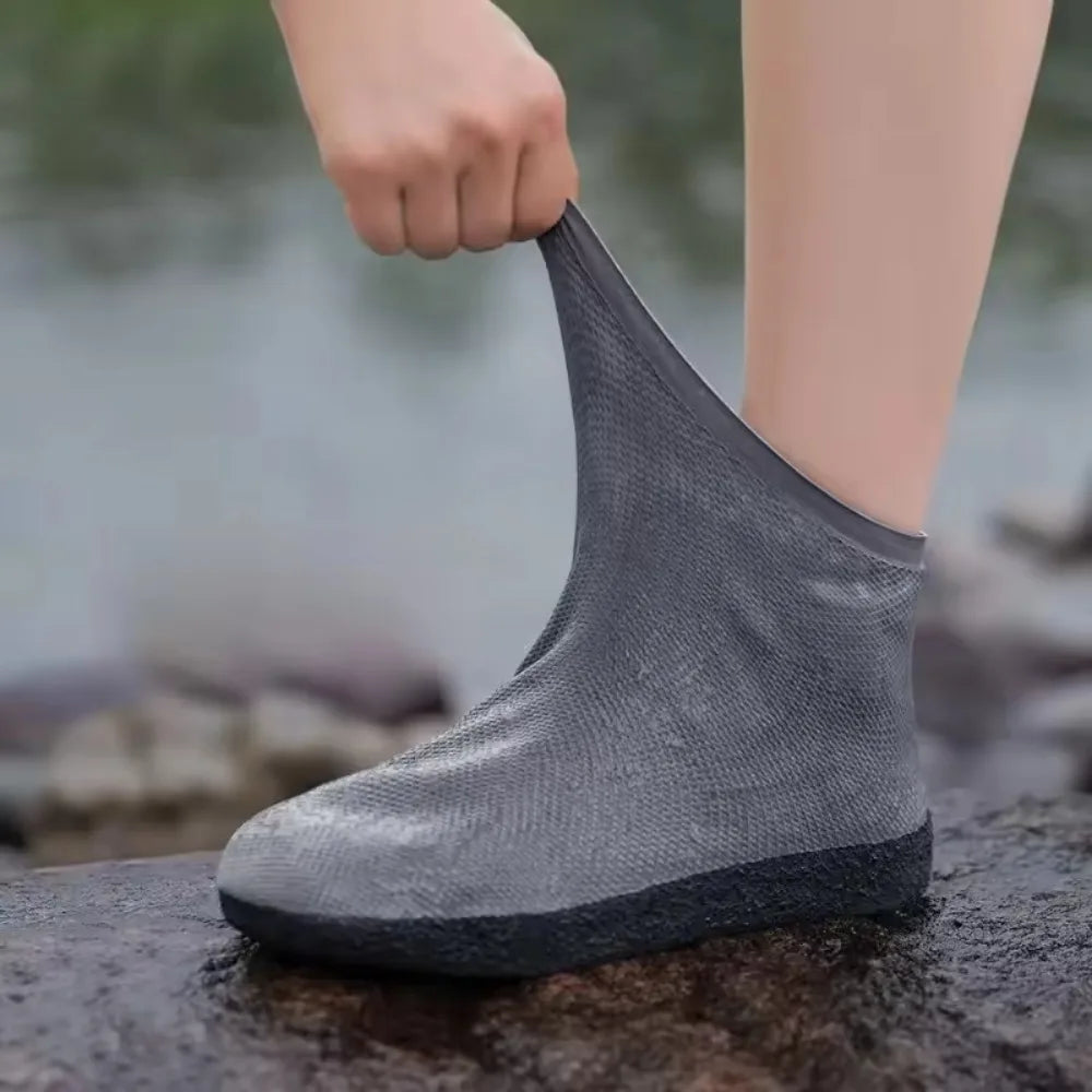 Waterproof Anti-Slip Shoe Covers for Rainy Days - Reusable & Unisex