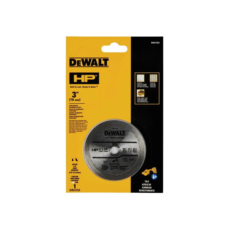 DEWALT 76MM Blade Set - Multi Material, Diamond Tile & Steel Cutting