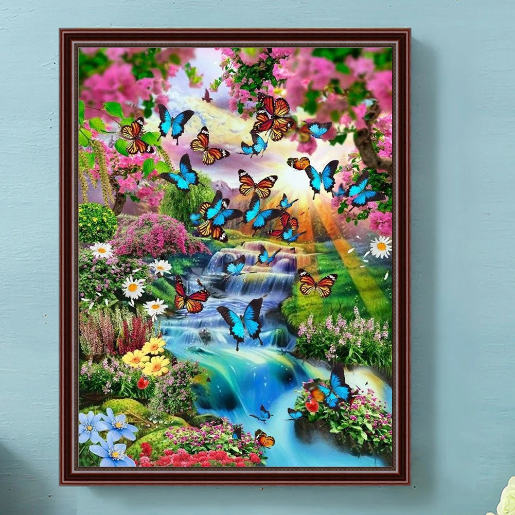 5D Diamond Painting Kit – Stunning Waterfall Art for Home Décor