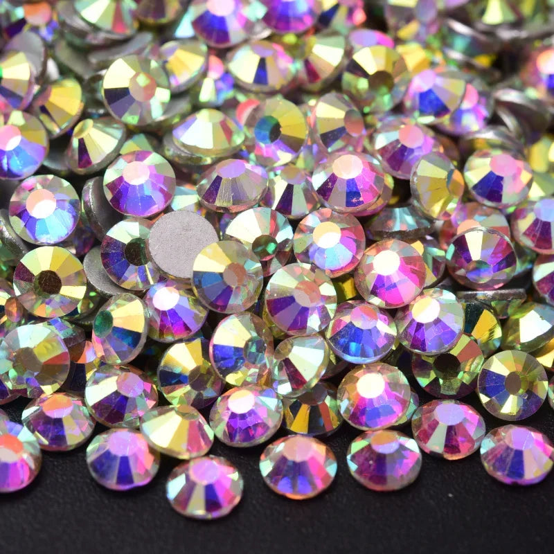 OLeeya Bulk Non-Hotfix Rhinestones for DIY Nail Art & Garments