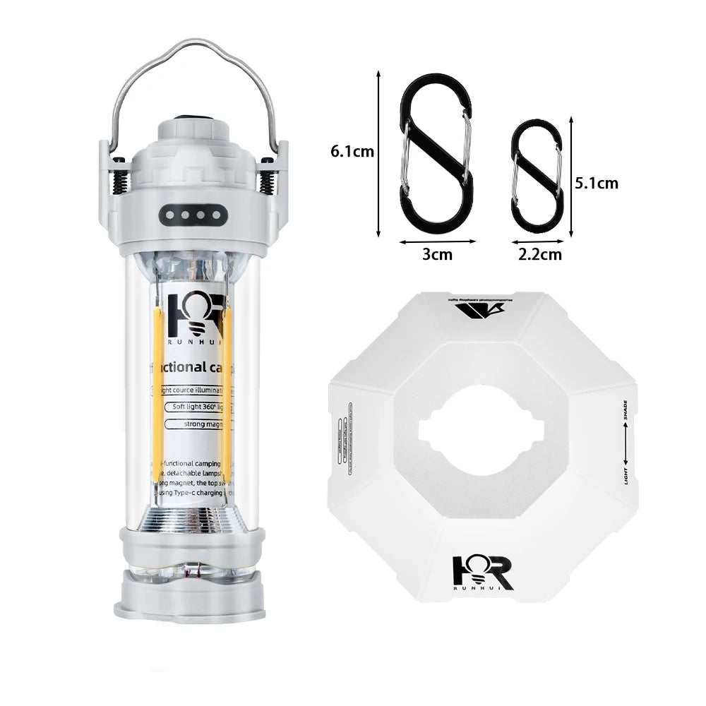 DOTWISE 3000mAh Portable Retro Camping Lantern - Waterproof & Dimmable