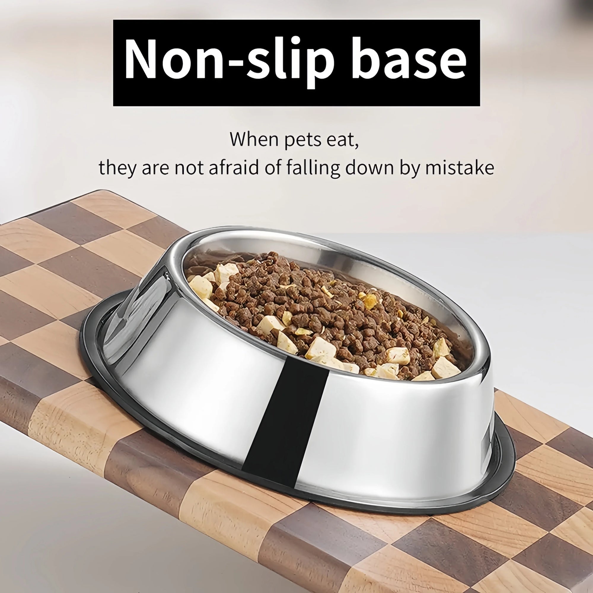 Durable Stainless Steel Pet Feeding Bowl - Easy to Clean & Maintain