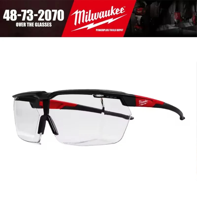 Milwaukee OTG Safety Goggles - Anti-Fog, Impact Protection, Scratch-Resistant