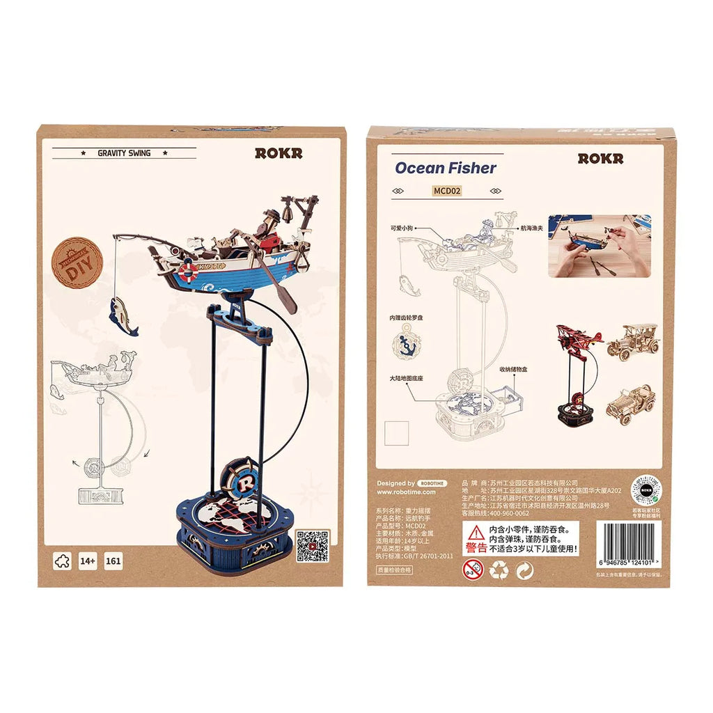 Robotime Rokr 3D Ocean Fisher DIY Pendulum Puzzle Toy for Home Decor