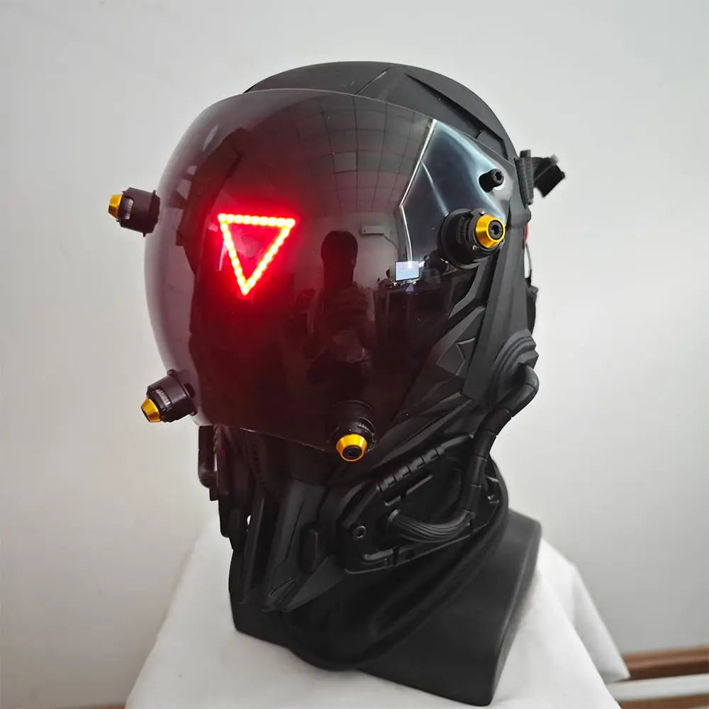 JAUPTO Red Triangle Glow Mask - Stand Out at Parties & Festivals
