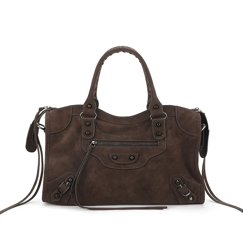 Y2K Vintage Motorcycle Bag - Stylish Crossbody with Adjustable Strap