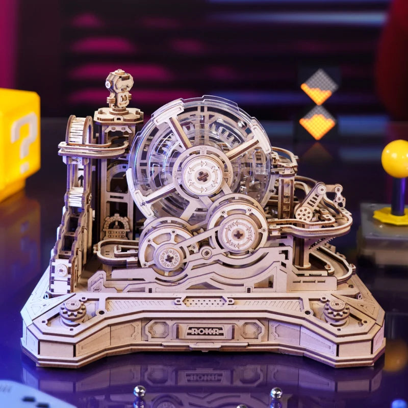 ROKR Gear Ball Challenge - 3D Wooden Puzzle & Marble Game for All Ages