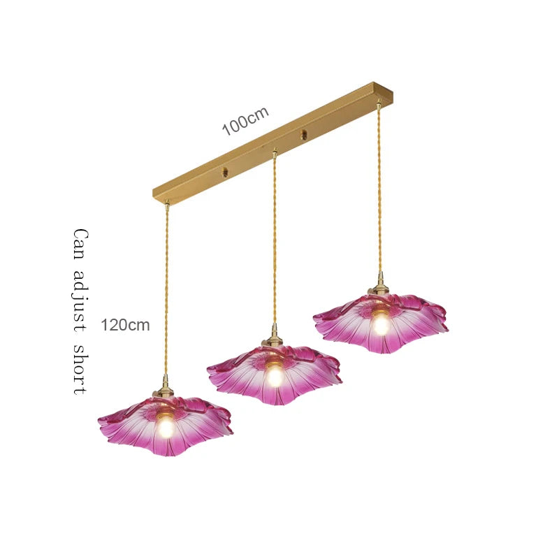 Elegant Retro French Glass Pendant Chandelier for Stylish Spaces