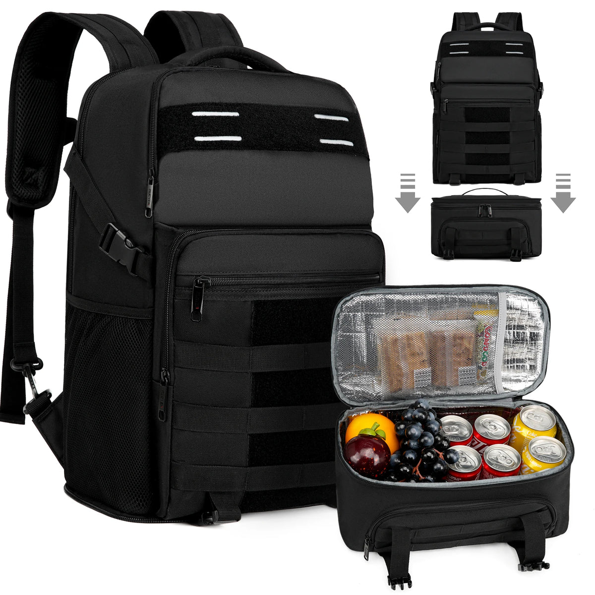 Insulated Travel Backpack Cooler with Laptop Compartment - Large Capacity