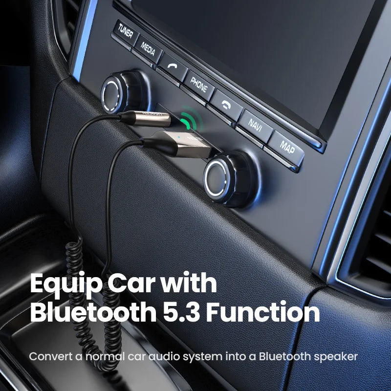 Bluetooth 5.3 Audio Adapter - Enhance Car & Home Sound Experience