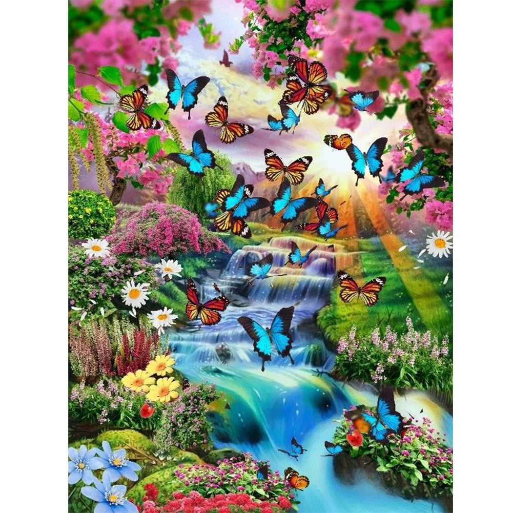 5D Diamond Painting Kit – Stunning Waterfall Art for Home Décor