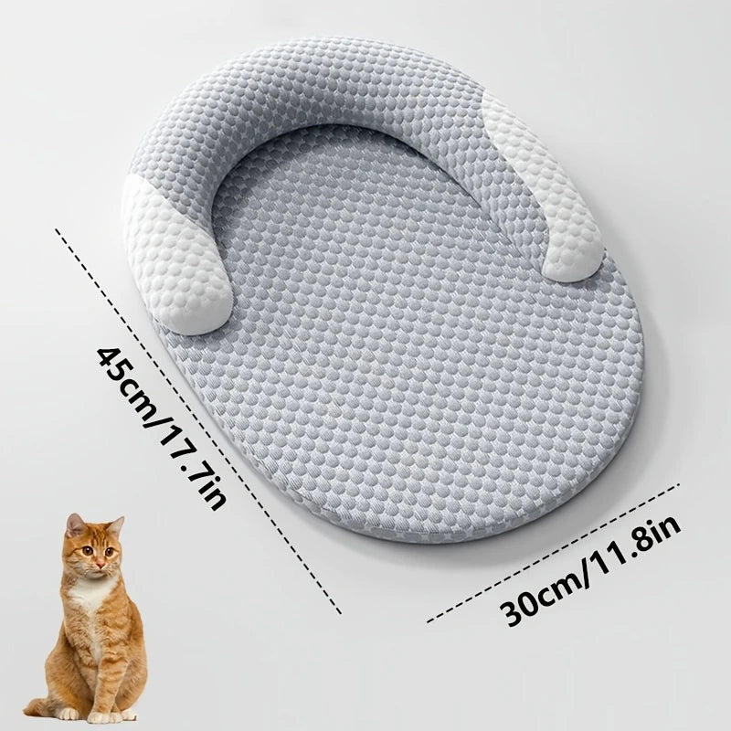 Summer Cooling Pet Mat - Ice Silk Breathable Dog & Cat Bed