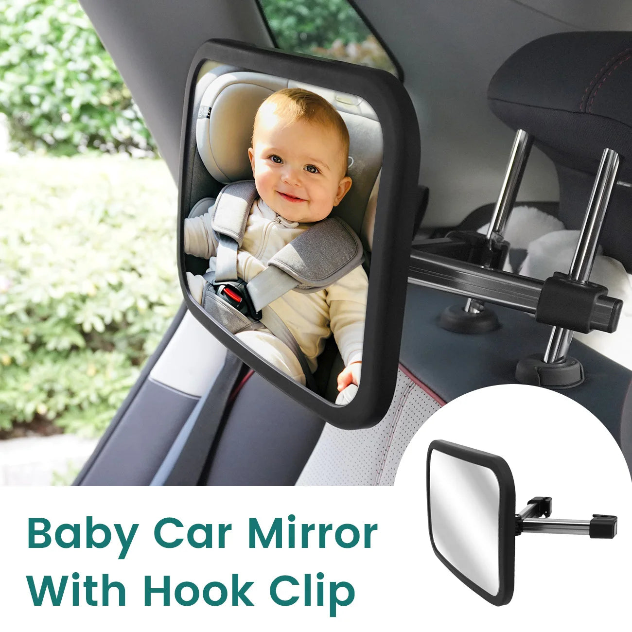 Ultra Stable Baby Car Mirror - 360° Shatterproof Rear Facing Safety