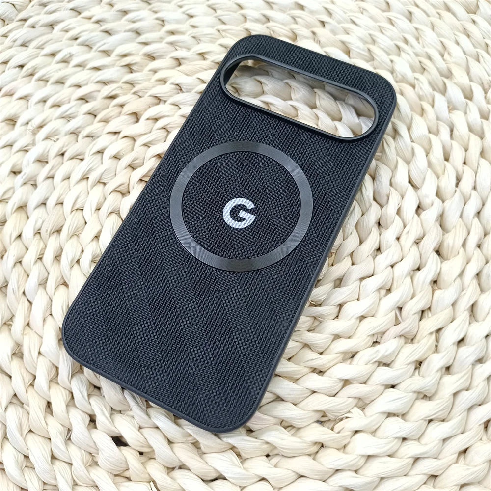 Grid Pattern Magnetic Case for Google Pixel 9/10 - Durable & Wireless