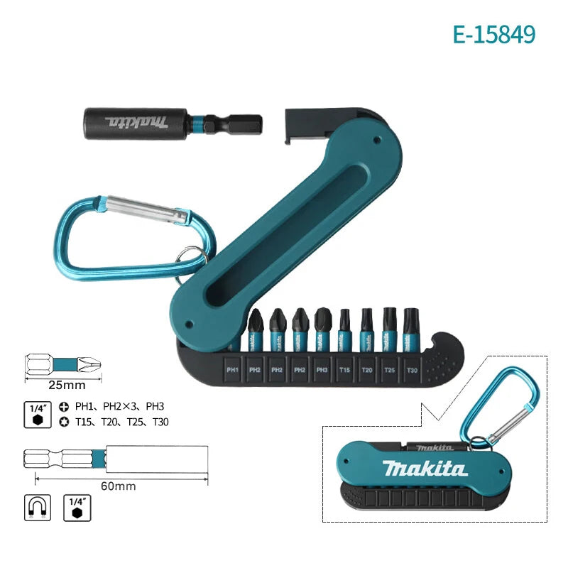 Makita E-15849 Impact Screwdriver Bit Set - Essential Tool Accessory